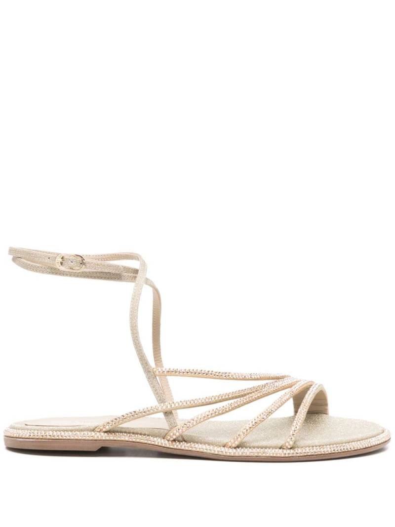 Le Silla Scarlet strappy flat sandals - Gold von Le Silla