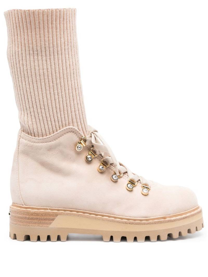 Le Silla St.Moritz lace-up boots - Neutrals von Le Silla