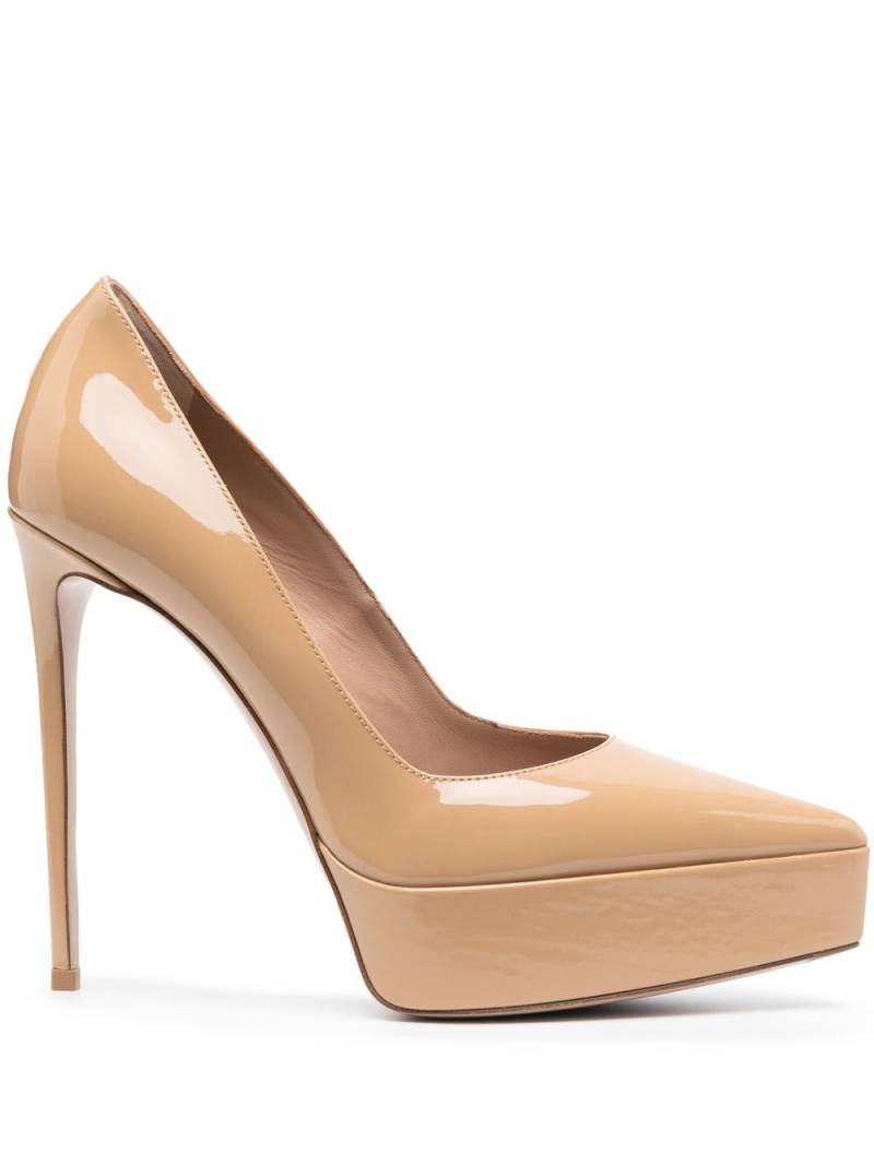 Le Silla Uma 130mm leather pumps - Neutrals von Le Silla