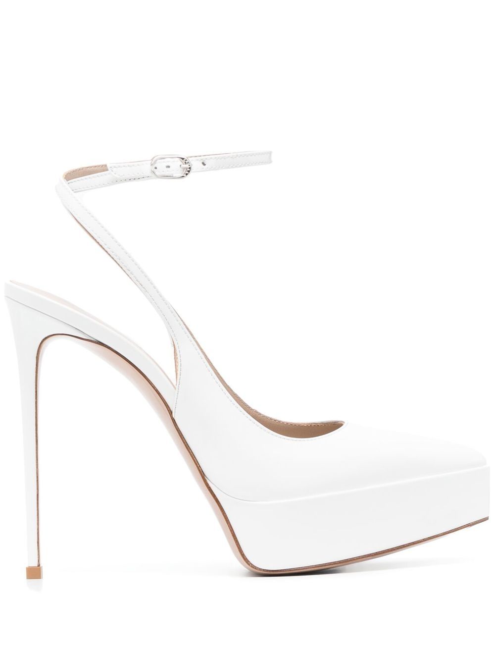 Le Silla Uma 130mm patent-leather pumps - White von Le Silla