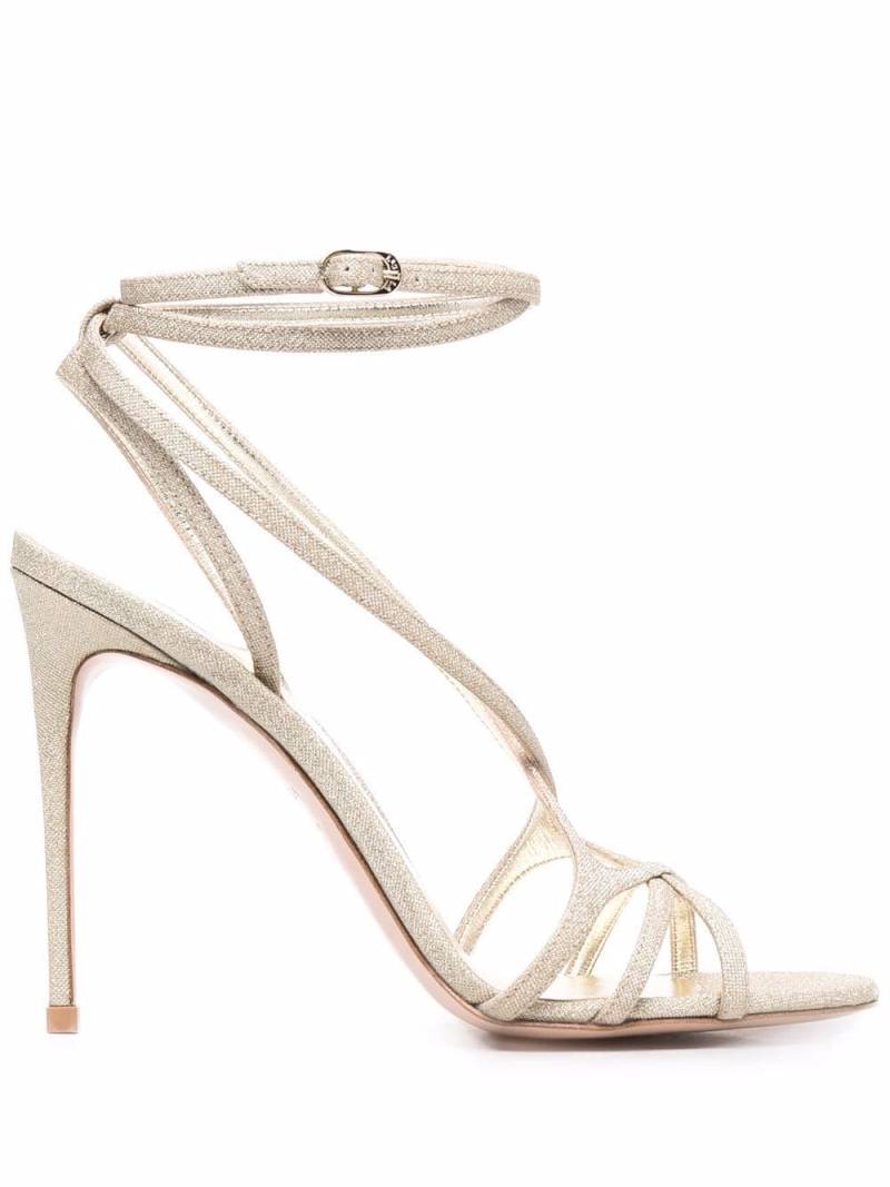 Le Silla metallic strap-wrap sandals - Gold von Le Silla