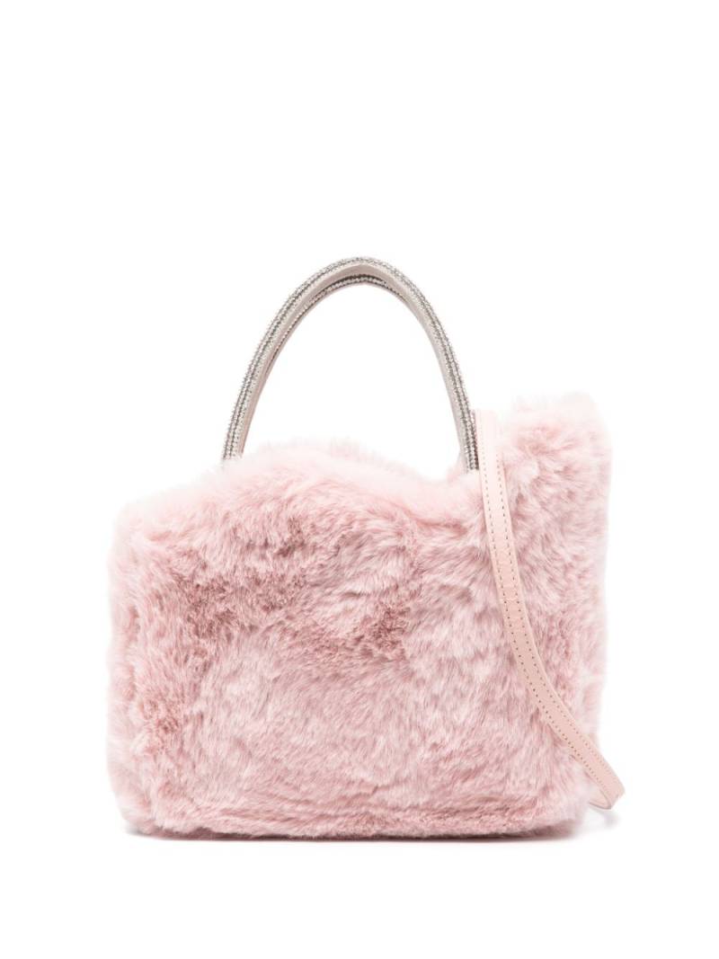 Le Silla micro Ivy faux-fur tote bag - Pink von Le Silla