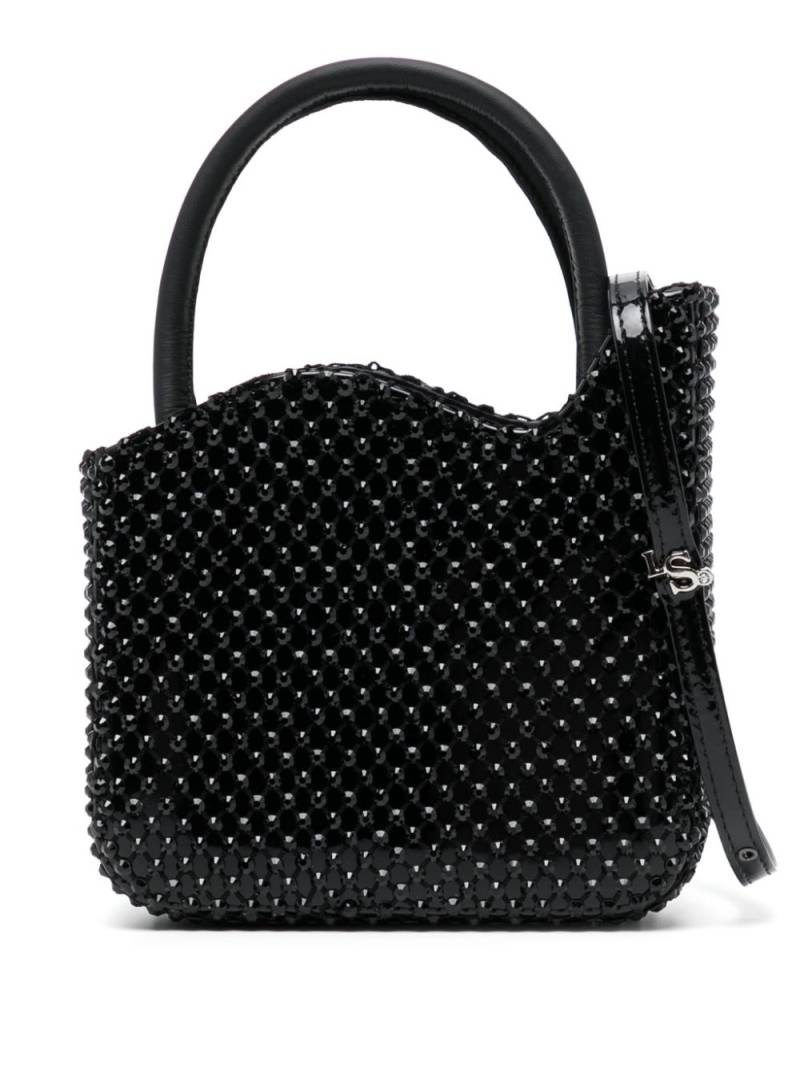 Le Silla mini Gilda rhinestone-embellished bag - Black von Le Silla