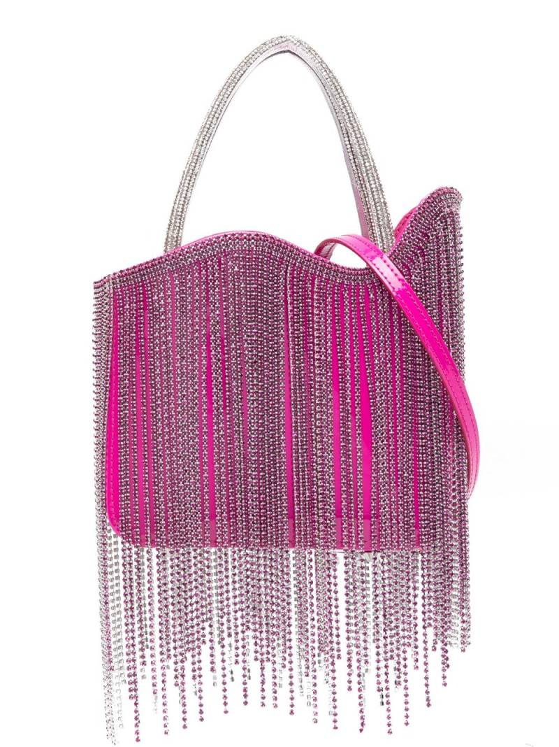 Le Silla mini Ivy crystal fringe bag - Pink von Le Silla