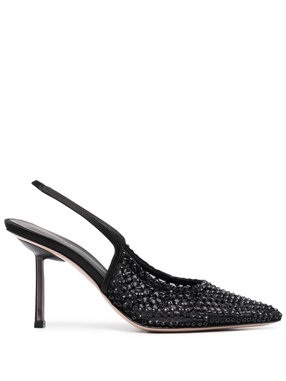 Le Silla rhinestone-embellished slingback stiletto pumpss - Black von Le Silla