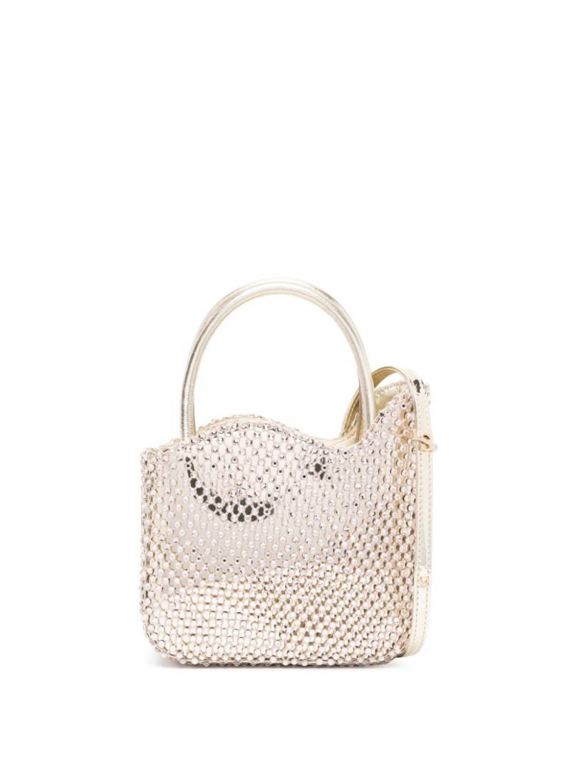 Le Silla small Ivy rhinestone-mesh tote bag - Gold von Le Silla