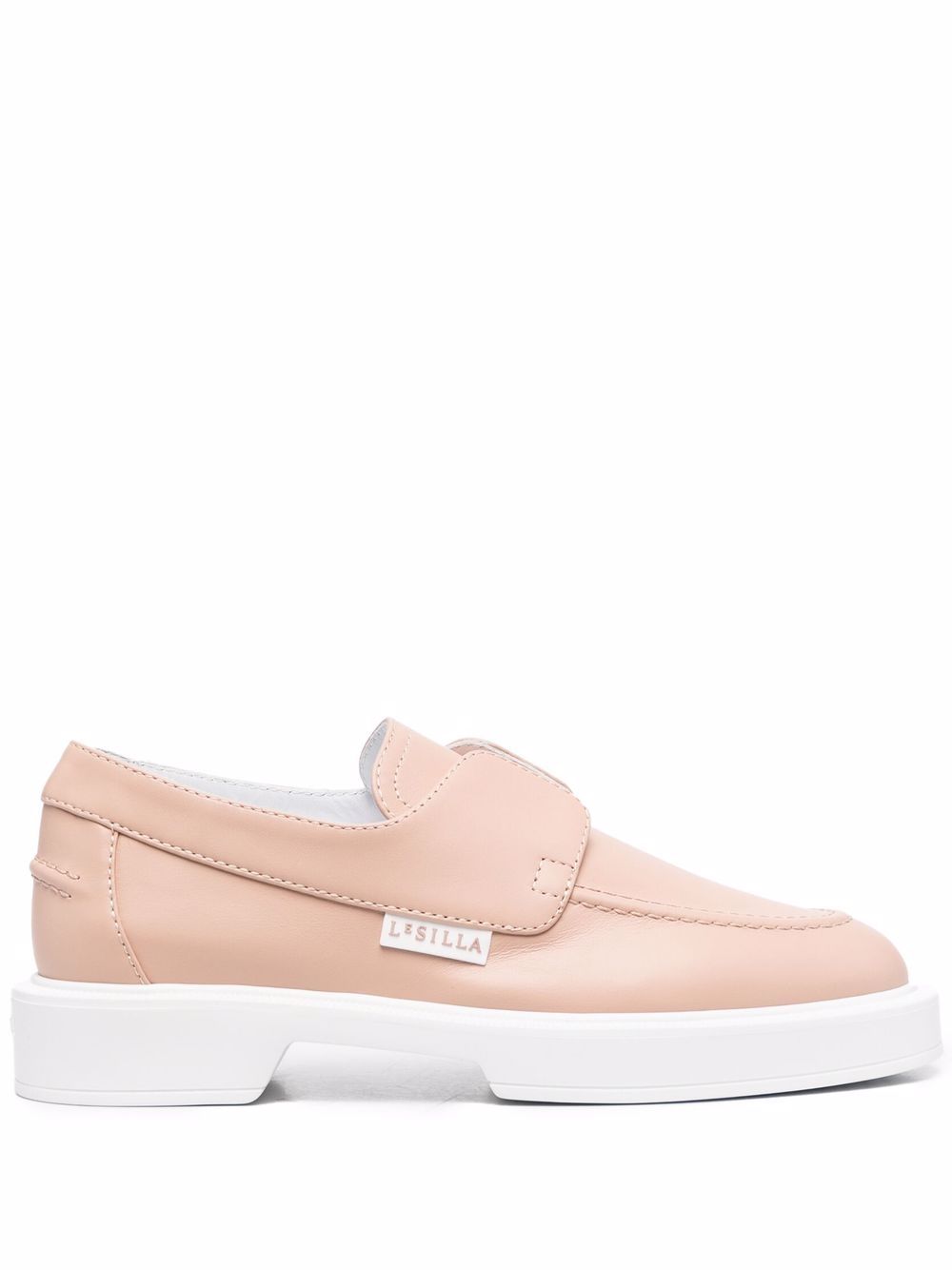 Le Silla two-tone leather loafers - Neutrals von Le Silla