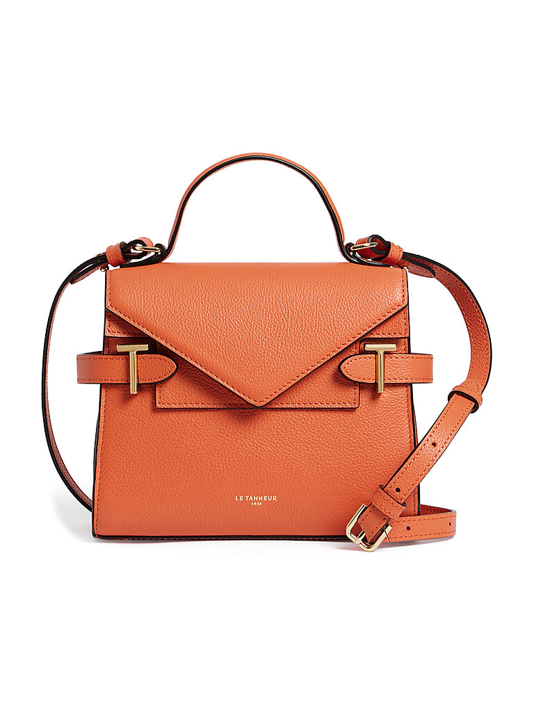 LE TANNEUR Ledertasche - Henkeltasche EMILIE FLAP Small orange von Le Tanneur