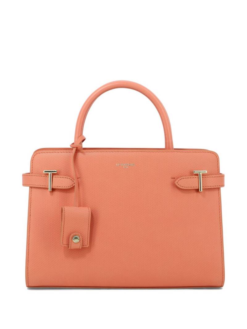 Le Tanneur leather structured shoulder bag - Pink von Le Tanneur