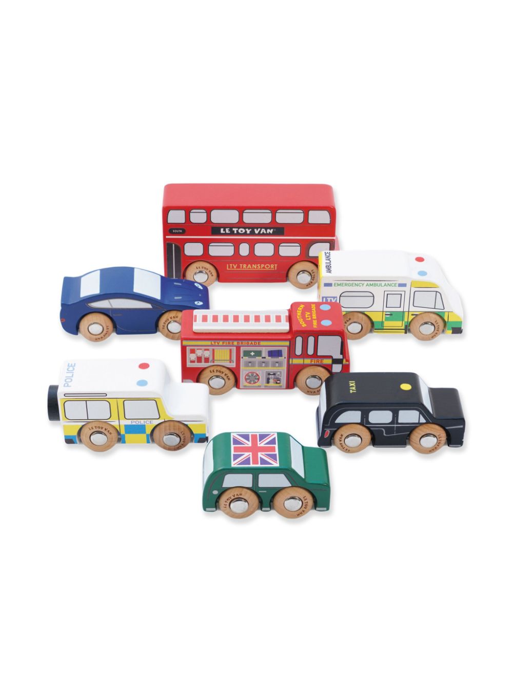 Le Toy Van London Toy Car set - Red von Le Toy Van