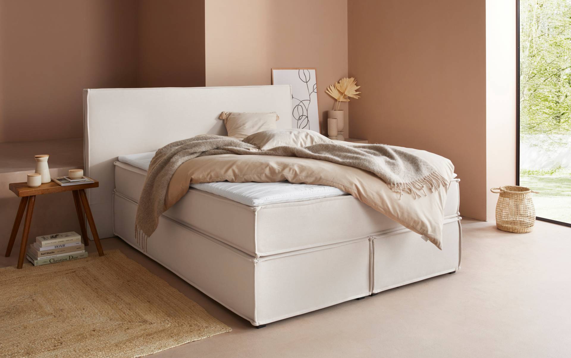 LeGer Home by Lena Gercke Boxspringbett »Yuma«, incl. Topper, in 4 Breiten, 3 Matratzenarten und je 2 Härtegraden von LeGer Home by Lena Gercke