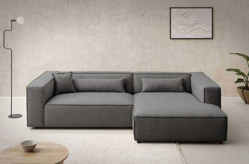 LeGer Home by Lena Gercke Ecksofa »PIARA XXL, besonders tiefe Sitzfläche, L-Form,«, Inklusive 2 Rückenkissen 80x35 cm und 1 Zierkissen 40x40 cm von LeGer Home by Lena Gercke