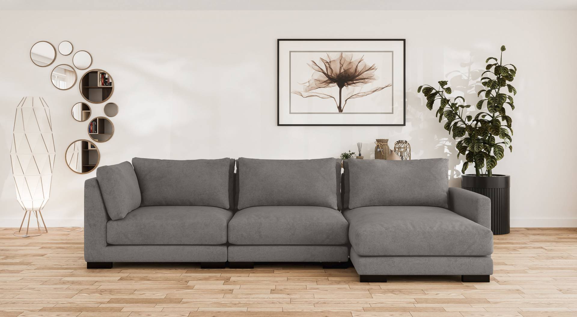 LeGer Home by Lena Gercke Ecksofa »Tvinna L-Form«, Modulsofa, bestehend aus Eckteil, Recamiere und Mittelteil von LeGer Home by Lena Gercke