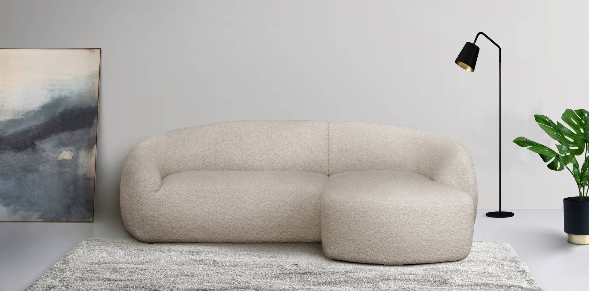 LeGer Home by Lena Gercke Ecksofa »Yani L-Form«, organische Form, auch in Bouclé von LeGer Home by Lena Gercke