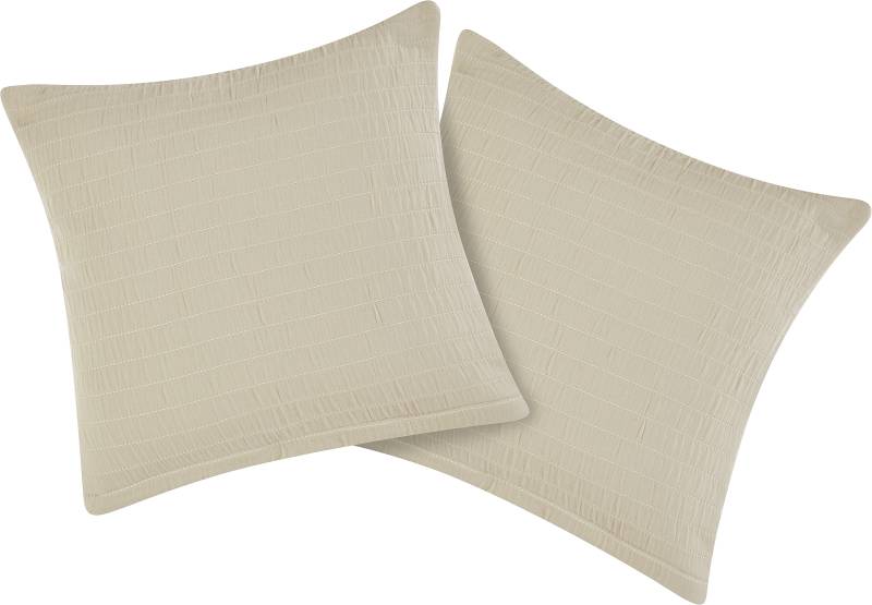 LeGer Home by Lena Gercke Kissenhüllen »Maditha, geeignet im Winter & Sommer, mit Reissverschluss, Material: 99% Baumwolle, 1% Polyester«, (2 St.) von LeGer Home by Lena Gercke