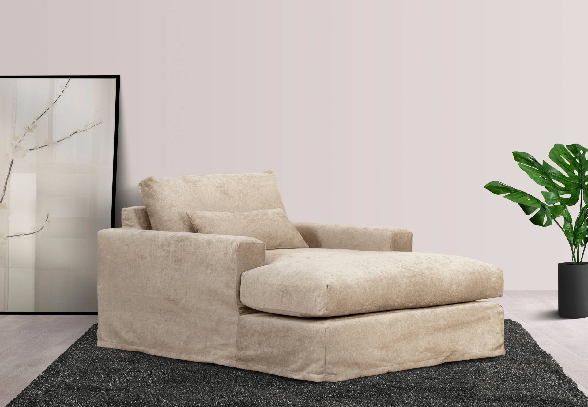 LeGer Home by Lena Gercke Loveseat »Sölve Loungesessel, Sessel«, mit optischer Husse, weicher Sitzkomfort von LeGer Home by Lena Gercke