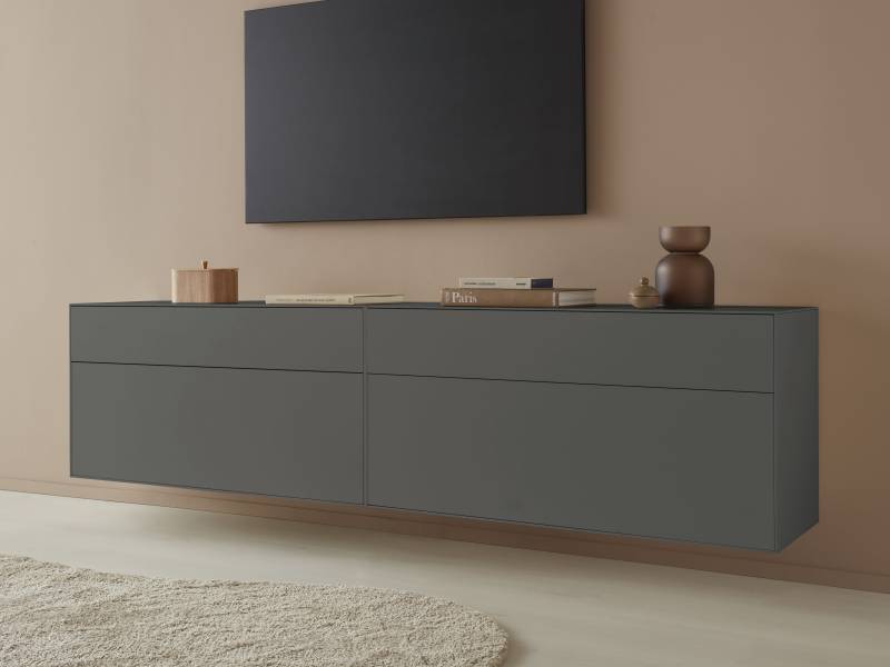 LeGer Home by Lena Gercke Lowboard »Essentials«, (2 St.), Breite: 224cm, MDF lackiert, Push-to-open-Funktion von LeGer Home by Lena Gercke