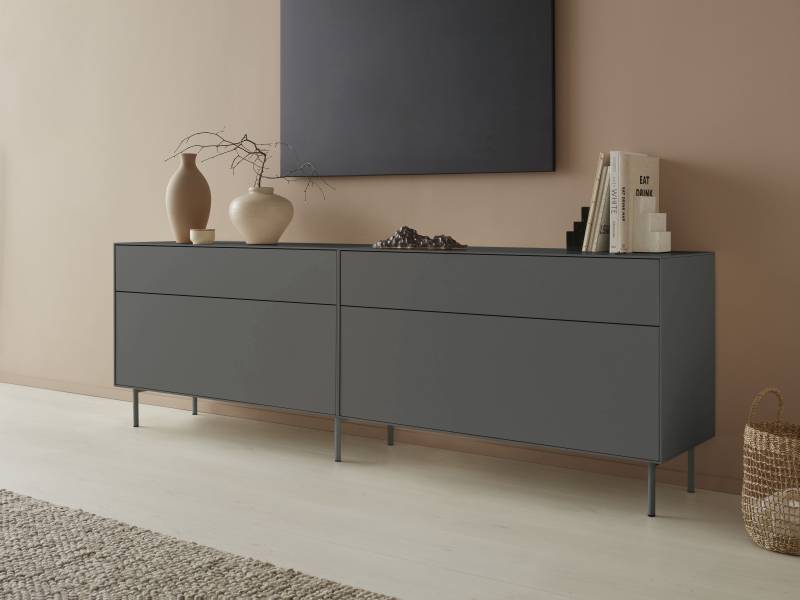 LeGer Home by Lena Gercke Lowboard »Essentials«, (2 St.), Breite: 224cm, MDF lackiert, Push-to-open-Funktion von LeGer Home by Lena Gercke