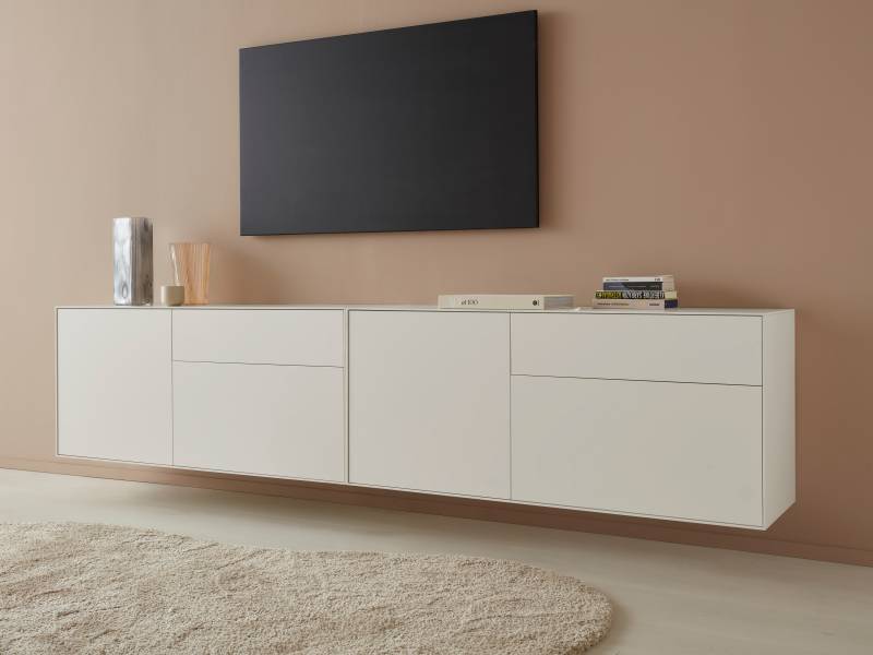 LeGer Home by Lena Gercke Lowboard »Essentials«, (2 St.), Breite: 254cm, MDF lackiert, Push-to-open-Funktion von LeGer Home by Lena Gercke