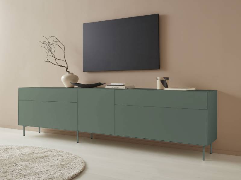 LeGer Home by Lena Gercke Lowboard »Essentials«, (2 St.), Breite: 279cm, MDF lackiert, Push-to-open-Funktion von LeGer Home by Lena Gercke