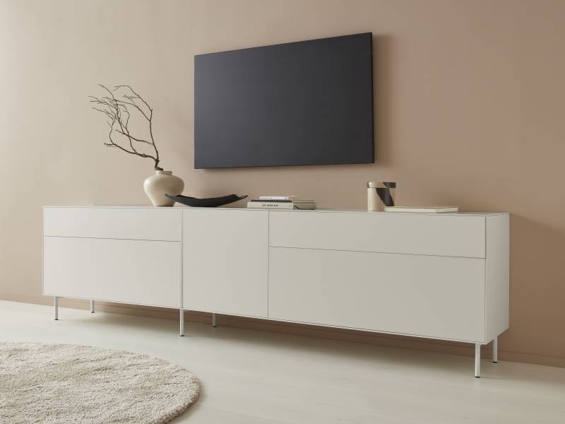 LeGer Home by Lena Gercke Lowboard »Essentials«, (2 St.), Breite: 279cm, MDF lackiert, Push-to-open-Funktion von LeGer Home by Lena Gercke