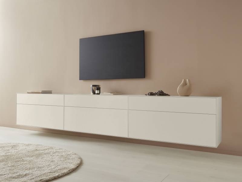 LeGer Home by Lena Gercke Lowboard »Essentials«, (3 St.), Breite: 336cm, MDF lackiert, Push-to-open-Funktion von LeGer Home by Lena Gercke