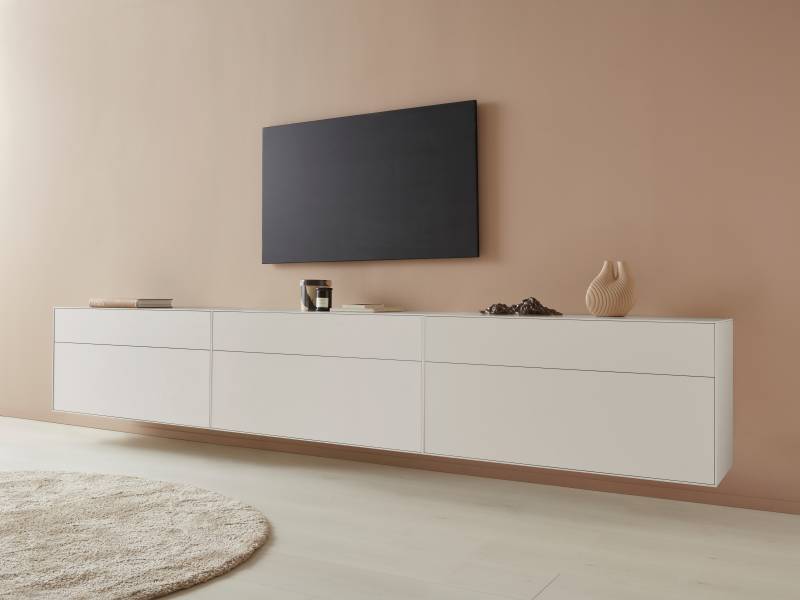 LeGer Home by Lena Gercke Lowboard »Essentials«, (3 St.), Breite: 336cm, MDF lackiert, Push-to-open-Funktion von LeGer Home by Lena Gercke