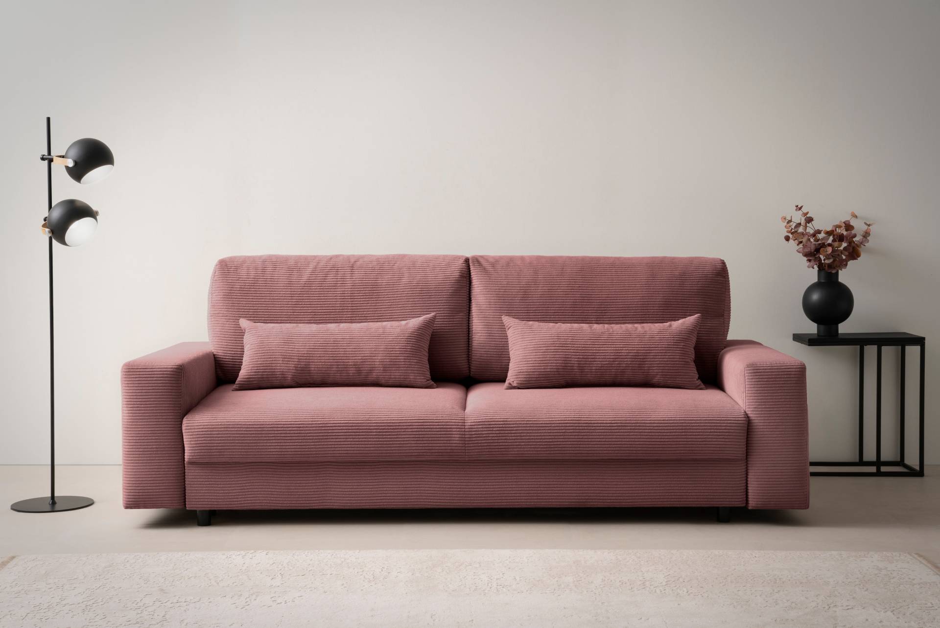 LeGer Home by Lena Gercke Schlafsofa »Imoga, Polster mit Schlaffunktion, 3-Sitzer Sofa, Couch mit Bettkasten«, in modernen Farben und Stoffen, Bettfunktion, Liegefläche: 200x150 cm von LeGer Home by Lena Gercke