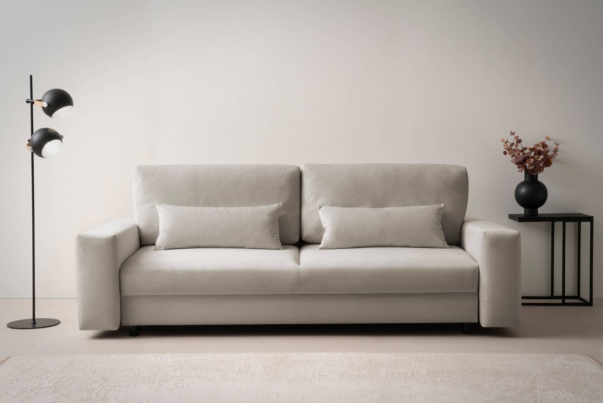 LeGer Home by Lena Gercke Schlafsofa »Imoga, Polster mit Schlaffunktion, 3-Sitzer Sofa, Couch mit Bettkasten«, in modernen Farben und Stoffen, Bettfunktion, Liegefläche: 200x150 cm von LeGer Home by Lena Gercke