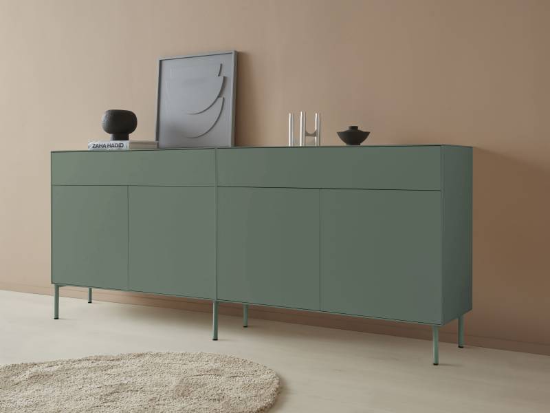 LeGer Home by Lena Gercke Sideboard »Essentials«, (2 St.), Breite: 224cm, MDF lackiert, Push-to-open-Funktion von LeGer Home by Lena Gercke