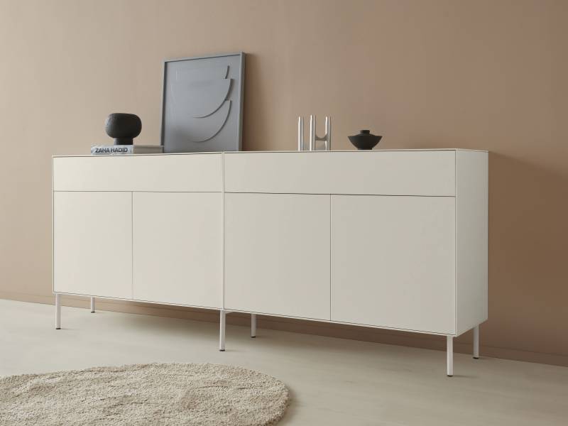 LeGer Home by Lena Gercke Sideboard »Essentials«, (2 St.), Breite: 224cm, MDF lackiert, Push-to-open-Funktion von LeGer Home by Lena Gercke