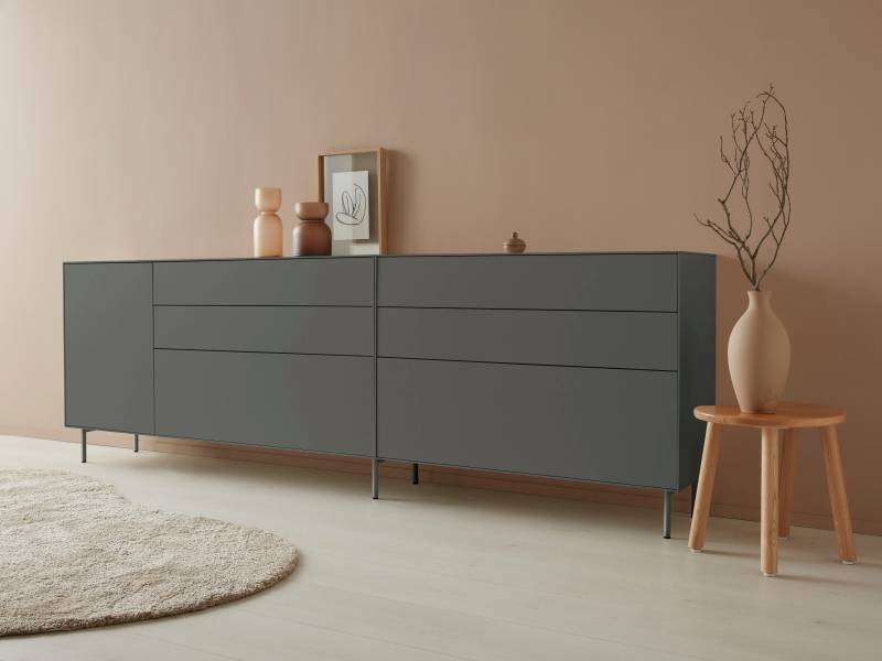 LeGer Home by Lena Gercke Sideboard »Essentials«, (2 St.), Breite: 279cm, MDF lackiert, Push-to-open-Funktion von LeGer Home by Lena Gercke