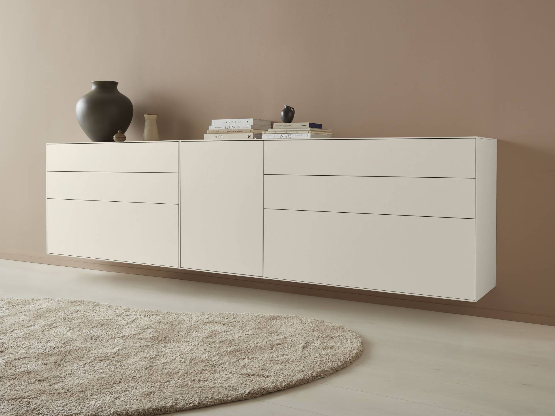 LeGer Home by Lena Gercke Sideboard »Essentials«, (2 St.), Breite: 279cm, MDF lackiert, Push-to-open-Funktion von LeGer Home by Lena Gercke