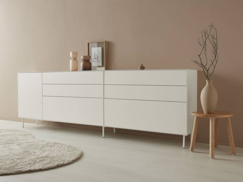 LeGer Home by Lena Gercke Sideboard »Essentials«, (2 St.), Breite: 279cm, MDF lackiert, Push-to-open-Funktion von LeGer Home by Lena Gercke