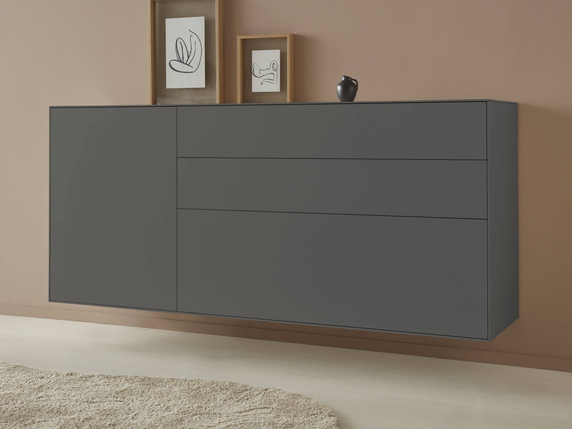 LeGer Home by Lena Gercke Sideboard »Essentials«, Breite: 167cm, MDF lackiert, Push-to-open-Funktion von LeGer Home by Lena Gercke