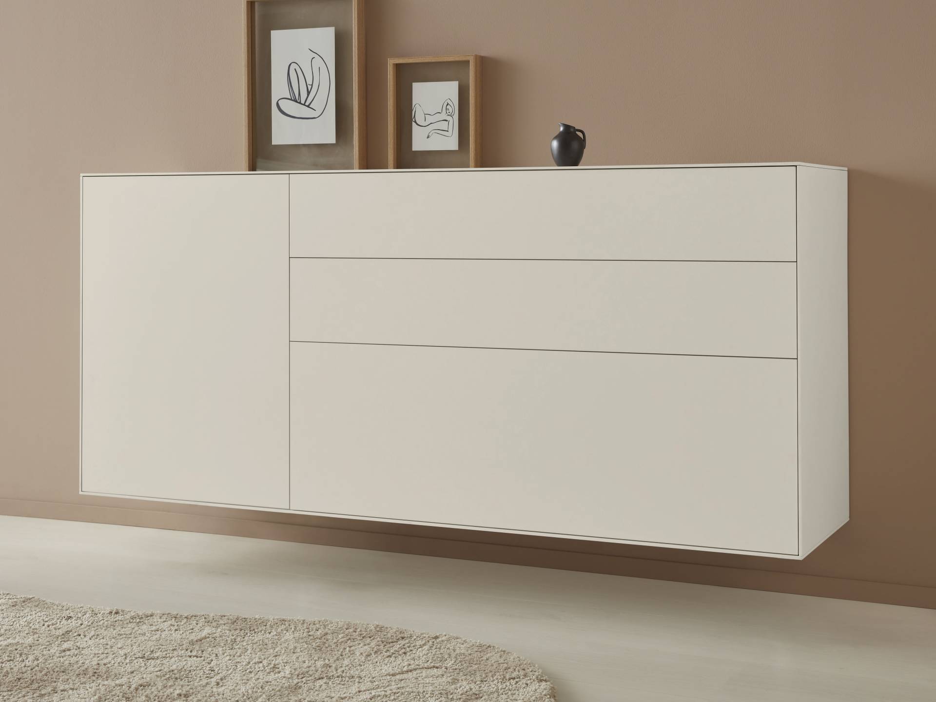 LeGer Home by Lena Gercke Sideboard »Essentials«, Breite: 167cm, MDF lackiert, Push-to-open-Funktion von LeGer Home by Lena Gercke