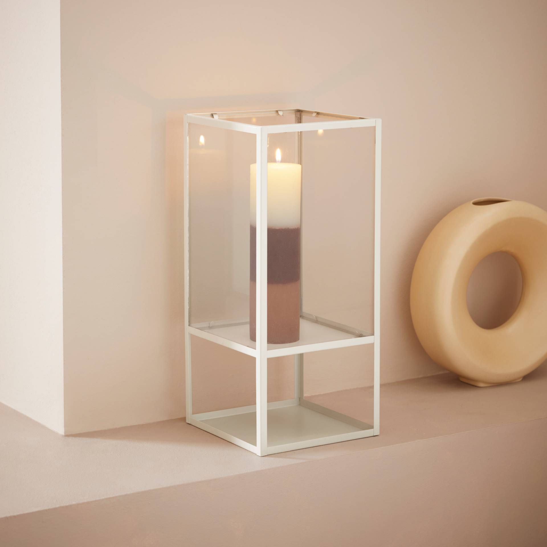 LeGer Home by Lena Gercke Windlicht »Zhara«, (1 St.), aus Metall und Glas von LeGer Home by Lena Gercke