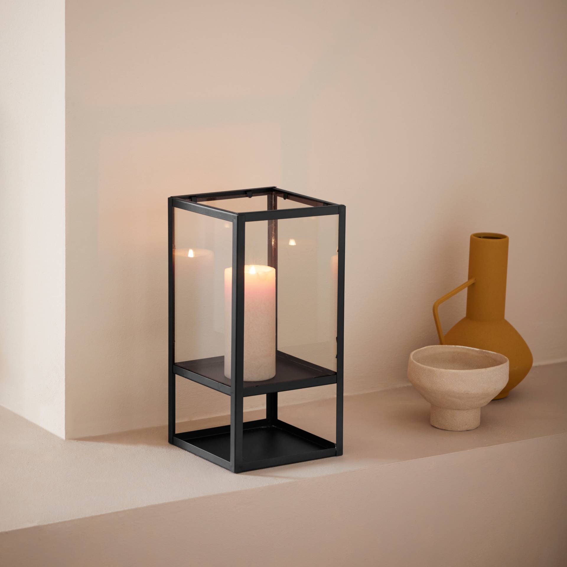 LeGer Home by Lena Gercke Windlicht »Zhara«, (1 St.), aus Metall und Glas von LeGer Home by Lena Gercke