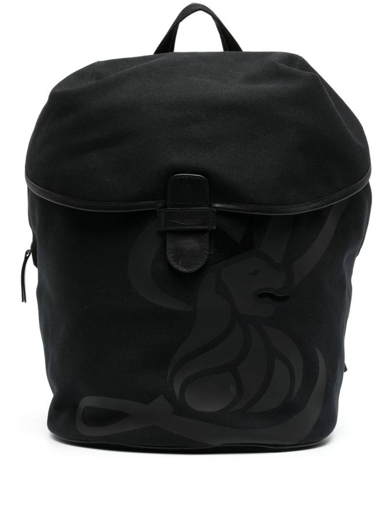 Leathersmith of London Lion-print detail backpack - Black von Leathersmith of London