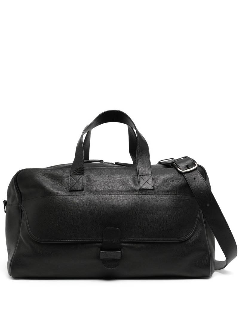 Leathersmith of London Weekender leather holdall - Black von Leathersmith of London