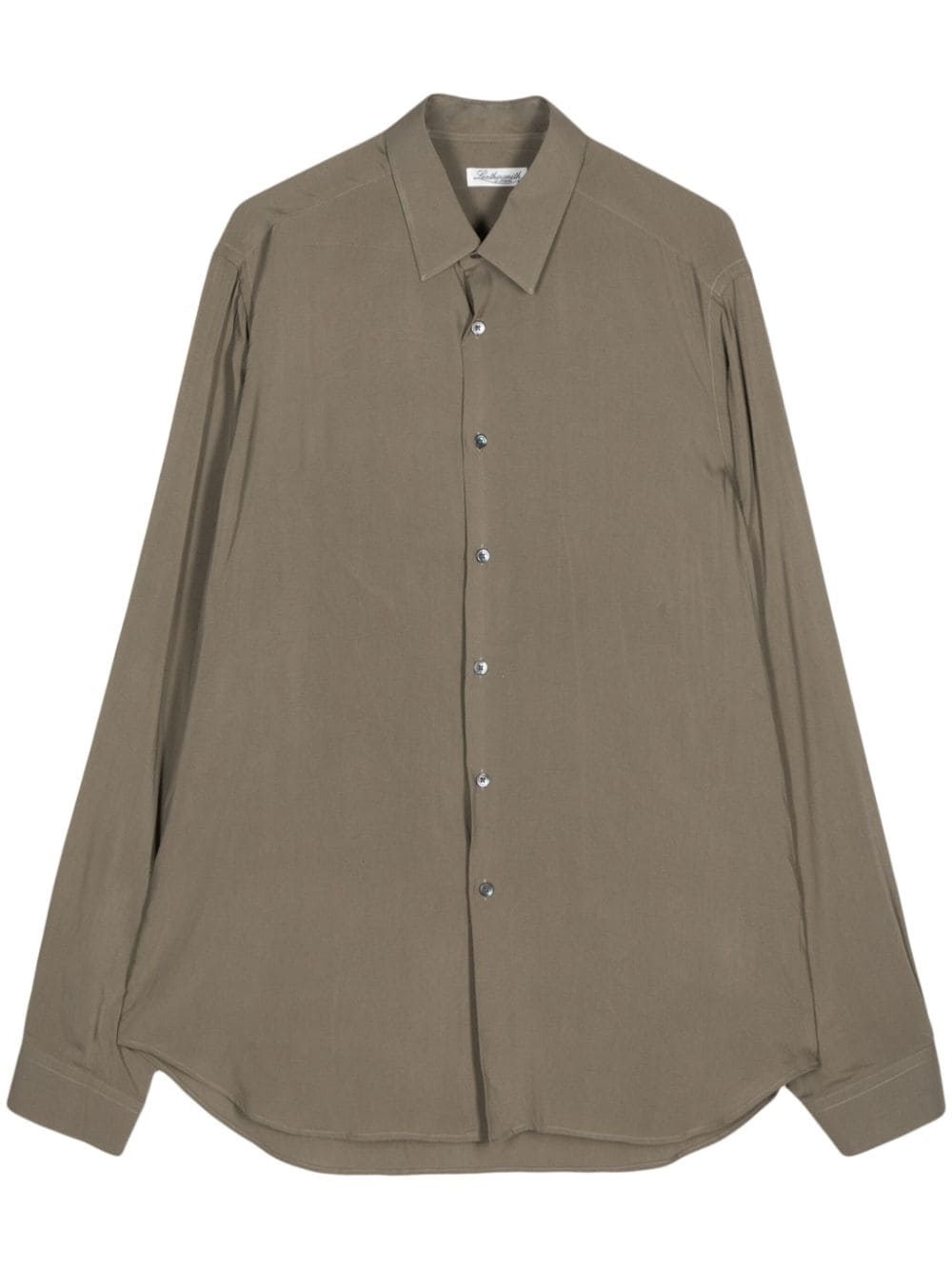 Leathersmith of London classic-collar cotton shirt - Grey von Leathersmith of London