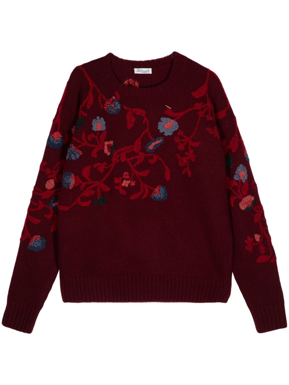 Leathersmith of London floral intarsia-knit jumper - Red von Leathersmith of London