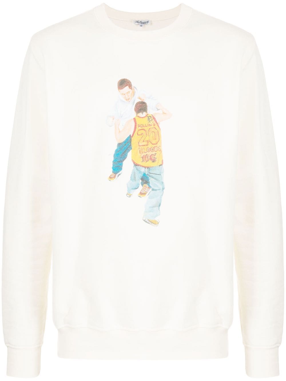 Leathersmith of London graphic-print detail sweatshirt - White von Leathersmith of London