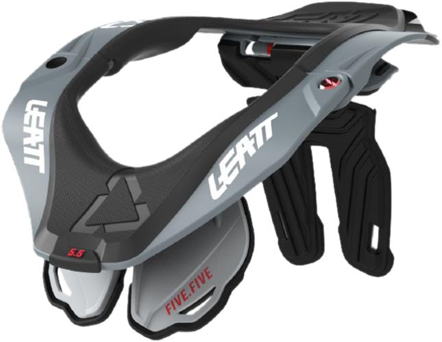 Leatt Neck Brace 5.5 V24 Forge - grau-schwarz (Grösse: S/M) von Leatt