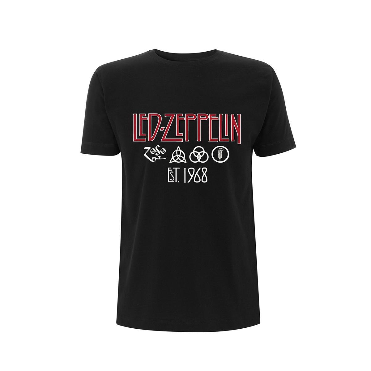 Est 1968 Tshirt Damen Schwarz L von Led Zeppelin
