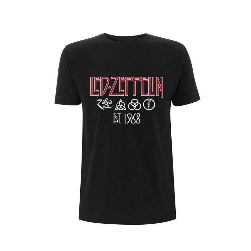 Led Zeppelin - Est 1968 TShirt, für Damen, Schwarz, Größe L von Led Zeppelin