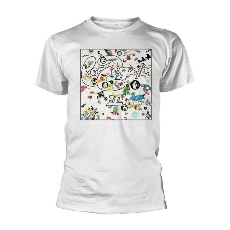 Led Zeppelin - III Album TShirt, für Damen, Weiss, Größe S von Led Zeppelin