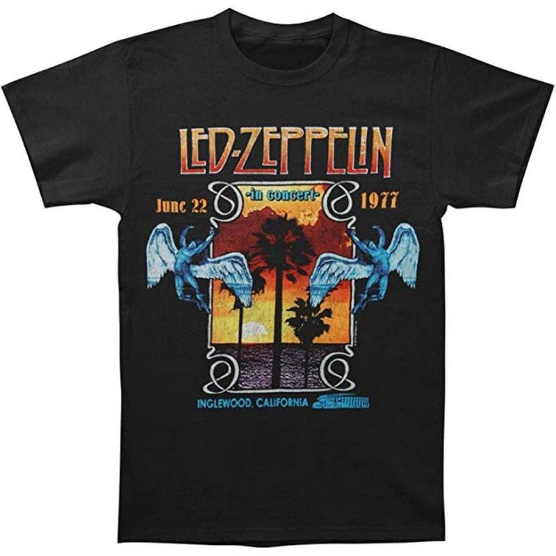 Led Zeppelin - Inglewood TShirt, für Damen, Schwarz, Größe L von Led Zeppelin