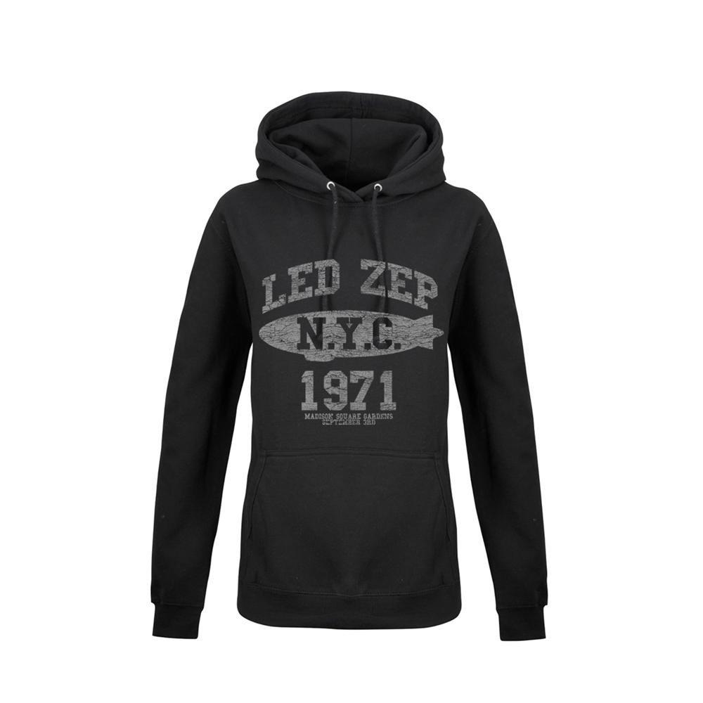 Lz College Kapuzenpullover Damen Schwarz L von Led Zeppelin