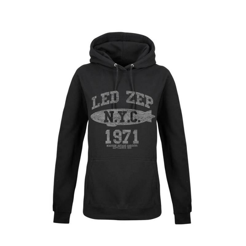 Lz College Kapuzenpullover Damen Schwarz L von Led Zeppelin